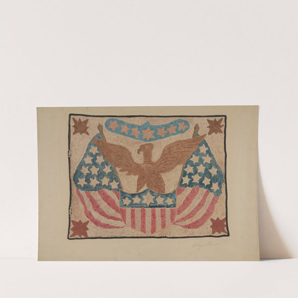 Hooked Rug (c. 1939) by Georgine E. Mason