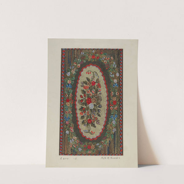 Hooked Rug (1935-1942) by Ruth M. Barnes