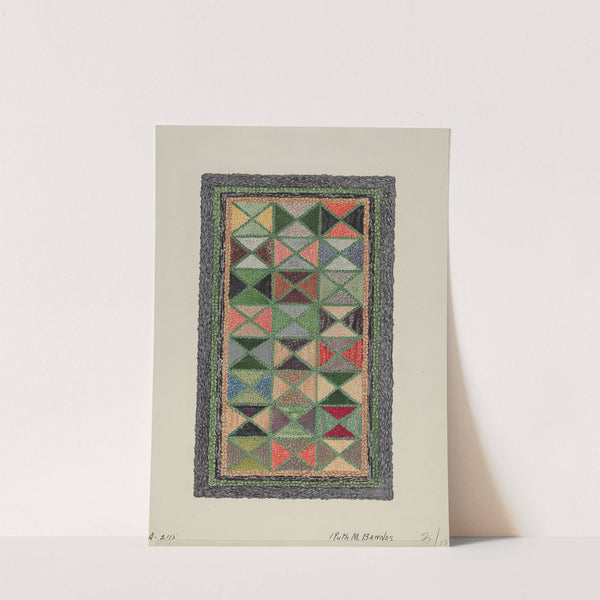 Hooked Rug (c. 1936) by Ruth M. Barnes