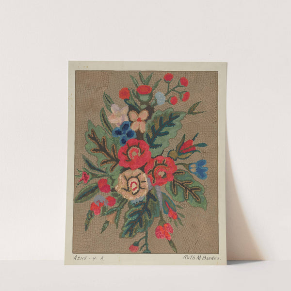 Hooked Rug (c. 1936) by Ruth M. Barnes