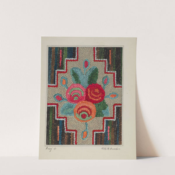 Hooked Rug (c. 1936) by Ruth M. Barnes