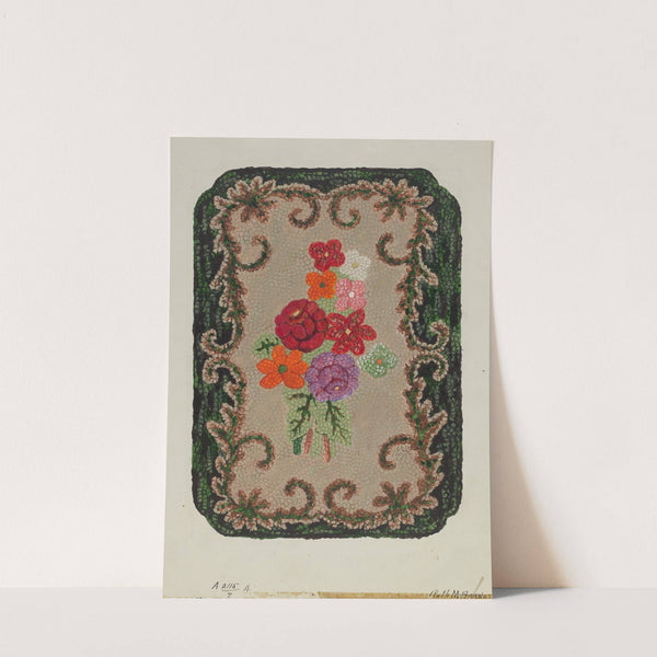 Hooked Rug by Ruth M. Barnes