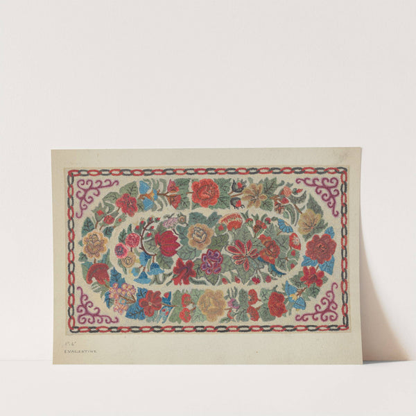 Hooked Rug by Elizabeth Valentine