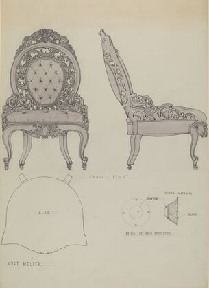 Hoopskirt chair