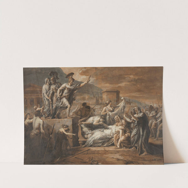 Horatius Slaying his Sister Camilla after the Defeat of the Curiatii by Etienne Barthélemy Garnier