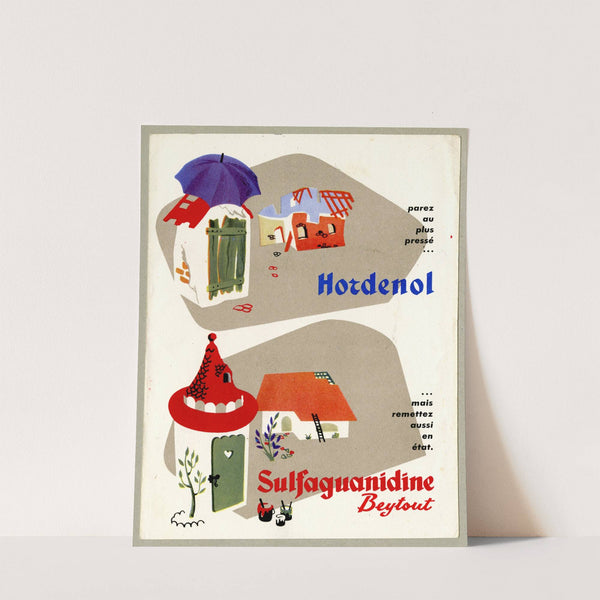 Hordenol, Sulfaguanidine (1910-1950) by Laboratoires G. Beytout