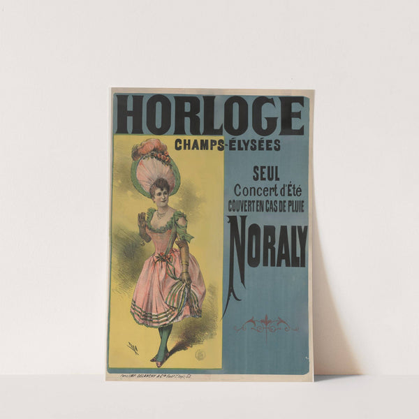 Horloge Champs-Elysées. Seul concert d’été (1890) by Cândido de Faria