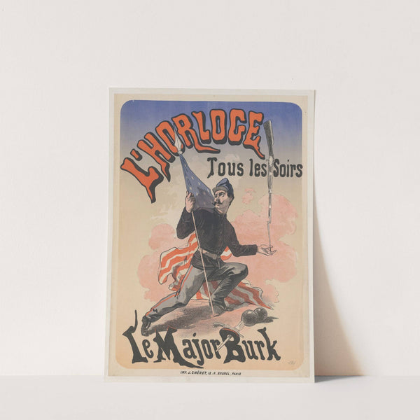 Horloge. Le Major Bruk (1877) by Jules Chéret