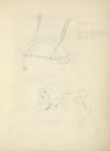 Horn, a man’s head, and a knife in a sheath