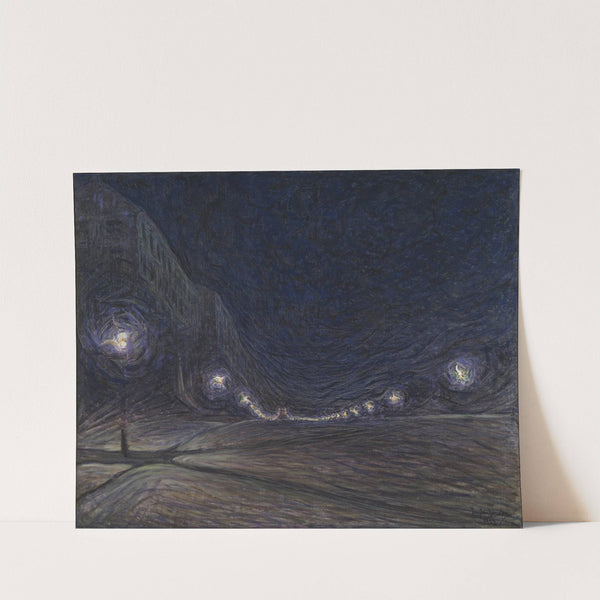 Hornsgatan by Night by Eugène Jansson