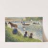 Horse and Boats (Study forBathers at Asnières ) (1883-1884) by Georges Seurat