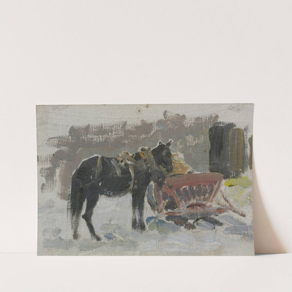 Horse And Cart (1923) by Ivan Semenovich Kulikov
