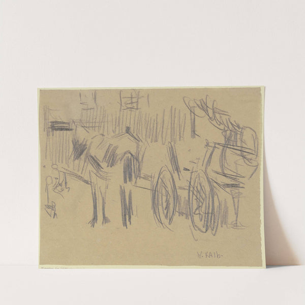 Horse and cart by Wilhelm Kalb