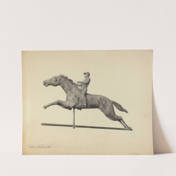 Horse and Rider Weather Vane by Helen Hobart