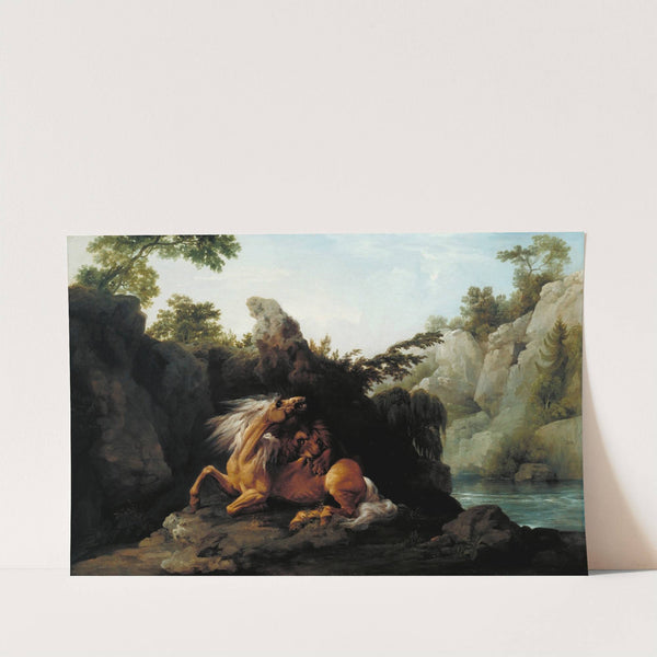 Horse Devoured by a Lion (1763) by George Stubbs
