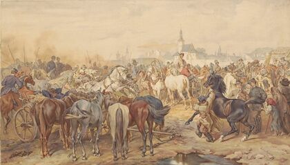 Horse fair near Warsaw (1868)
