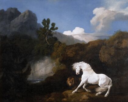 Horse Frightened by a Lion
