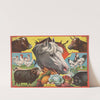 Horse head with farm animals and produce (1898) by Calvert Litho. Co