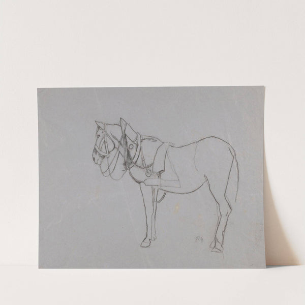 Horse in a Harness (1865 - 1924) by Hans Thoma