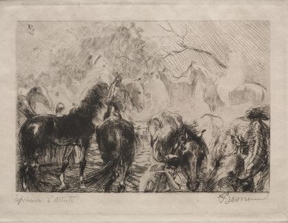 Horse Market in Algiers