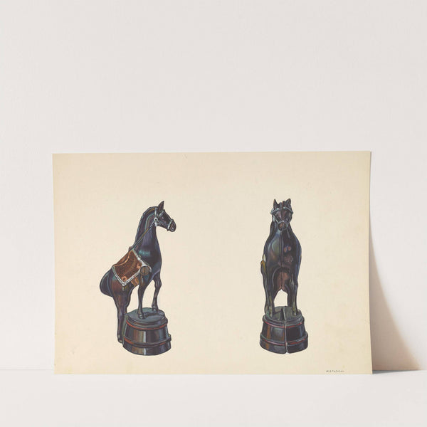 Horse on Barrel Bank by William O. Fletcher