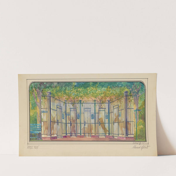 Horse Play: Sketch no. 1 Act 5 (Zoo) (1934-1943) by Edward Gilbert