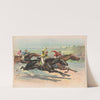 Horse race depicting four jockeys including one African American (1892) by Calvert Litho. Co