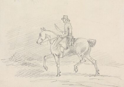Horse Rider, in Walking Gait