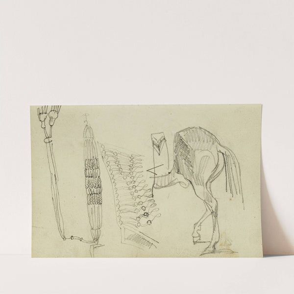 Horse Studies and Tassels by Théodore Géricault