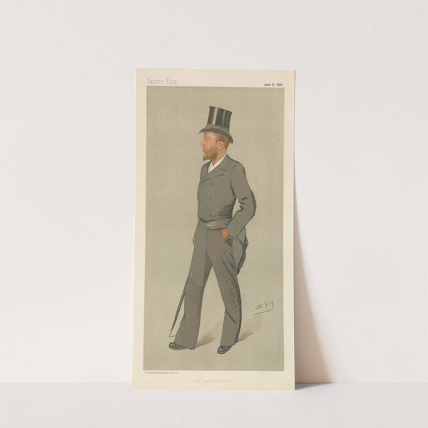 Horse Trainers; ‘He owns Chancellor’, Mr. Fred Crisp, June 8, 1893 (1893) by Leslie Matthew Ward