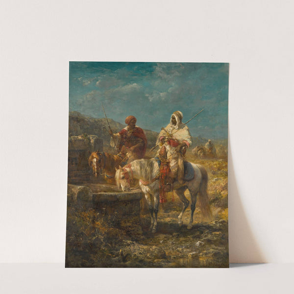 Horsemen at a Well by Adolf Schreyer