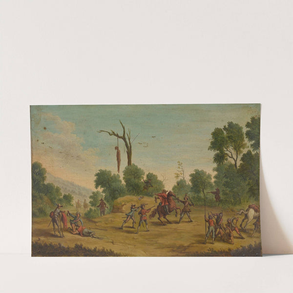 Horsemen Attacked by Robbers by Jacques Callot