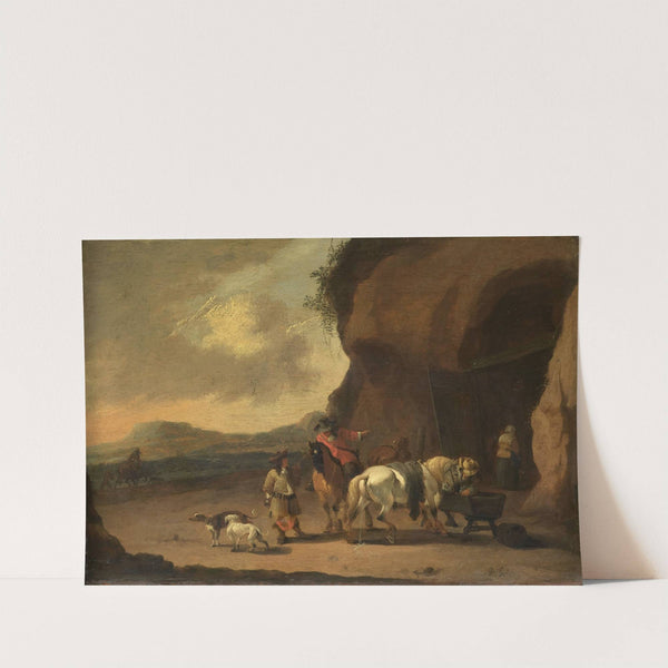 Horsemen Halted on a Mountain Pass (c. 1670) by Pieter Bout