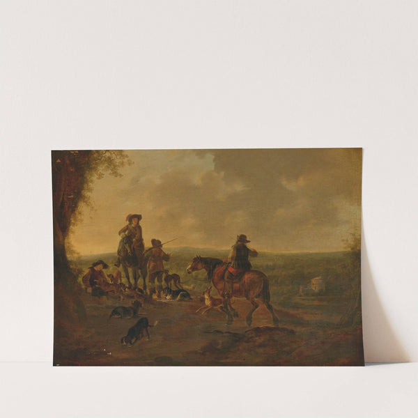 Horsemen In A Landscape by Dirk Stoop