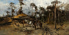 Horsemen in the woods, sketch (1875_1877)
