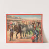 horses and and trainer (1890) by Russell, Morgan & Co.