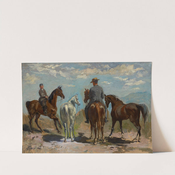 Horses and Riders (1863) by Frank Buchser
