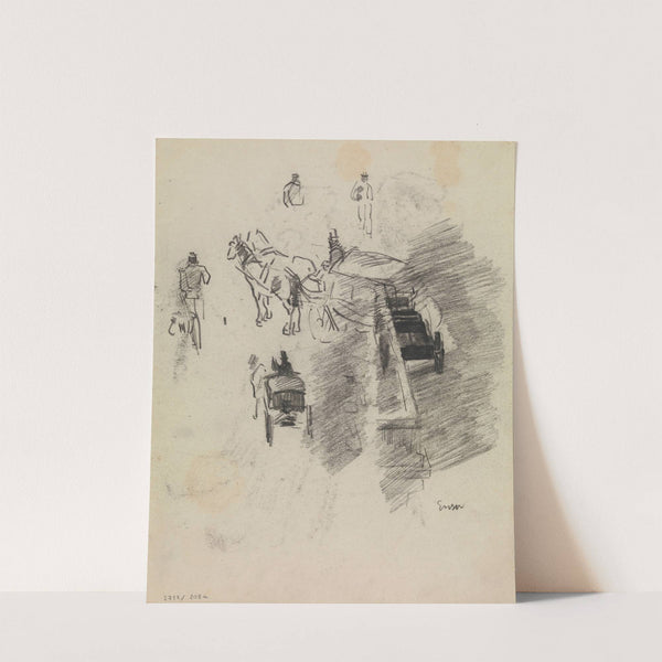 Horses and Silhouettes by James Ensor