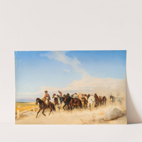 Horses at the Campagna by Carl Wahlbom