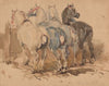 Horses at the manger