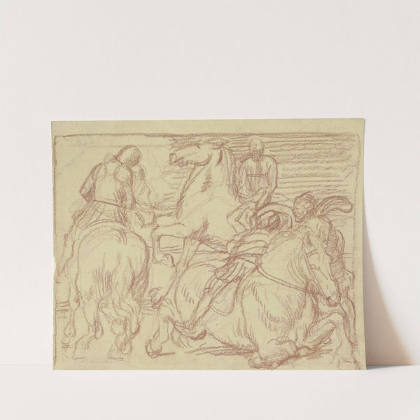 Horses bustling by Fritz Boehle