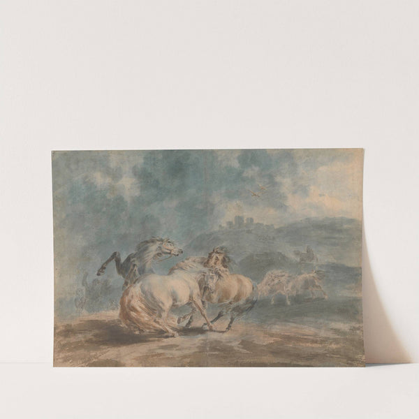 Horses Fighting by Sawrey Gilpin