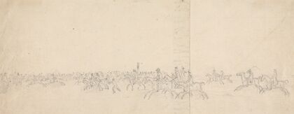 Horses Going Up For the Start of a Race