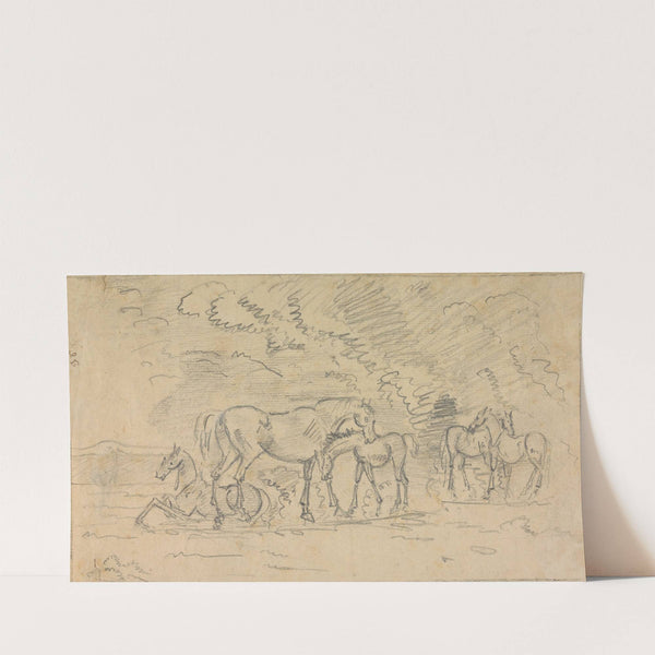 Horses in a Meadow (1760) by Sawrey Gilpin