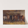 Horses in Stable by Charles Tschaggeny