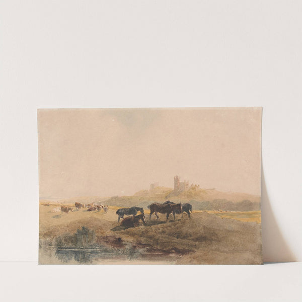 Horses Resting in a Meadow near Bolsover Castle by Peter DeWint