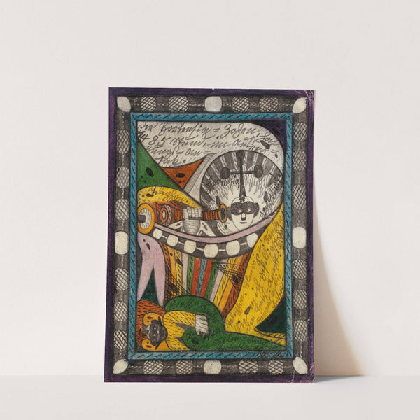 Hortensia und Groß=Keiser Tritten von Seelen=Wald, im Hortensia=Zorn (1917) by Adolf Wölfli