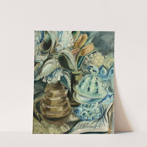 Hortensien und Tulpen by Paul Kleinschmidt