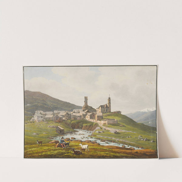 Hospental, von Nordosten by Peter Birmann