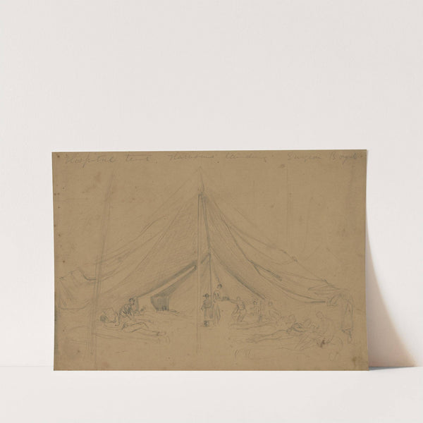 Hospital tent, Harrisons landing, Surgeon Boyd by Alfred Rudolph Waud